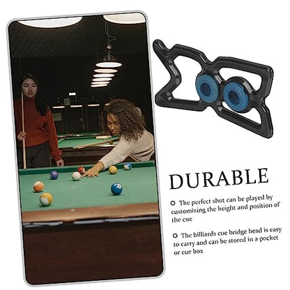 LIOOBO Portable Pool Cue Holder Rack with Bridge Head for Nine Ball Snooker Billiards Stable and Pole Rack for Accurate Shots Professional Portable Design for Easy Transport