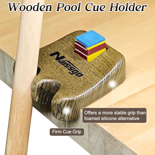 Cue Rest Cue Stick Holder Pool Cue Holder - style: Wood-2 Holes
