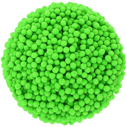 SEPGLITTER 1000 Pcs Mini Christmas Light Green Pom Poms Balls for Crafts | 1cm Mini Size, Green Puff Balls, DIY Crafts Making, Handmade Projects, Christmas St. Patricks Party Supplies Decorations - style: Green Style
