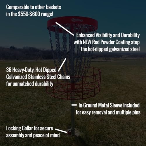 Disc Store GrowTheSport Permanent Disc Golf Basket - PDGA Championship Approved