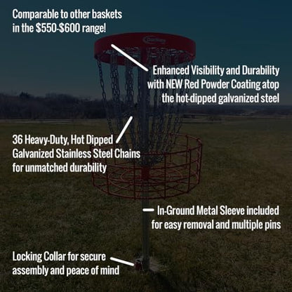 Disc Store GrowTheSport Permanent Disc Golf Basket - PDGA Championship Approved