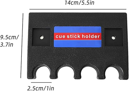 Pool Cue Holder, Cue Rest Cue Stick Holder, 3/4/5-Cue Portable Pool Stick Holder for Table, Weighted Mini - color: 4 Cue