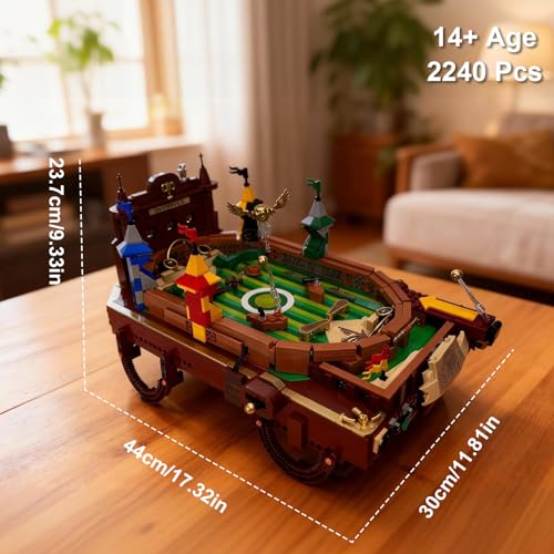 Harry Pinball Machine Building Sets for Adults, Motorized Arcade Board Game with LED Lights, Tabletop Gift Ideas for Movie Fans (2240pcs) - style: Harry Arcade Machine