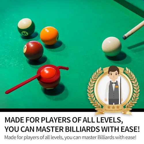 Pool Billiards Training Aid, Ball Position Marker with Adjustable Sight Guide, Practice Aiming Guide