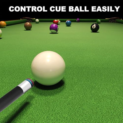 HomeSeason Pool Cue Stick 58" Billiard Cue Sticks Nylon Thread Grip Professional Low Deflection Pool Sticks - color: 21oz