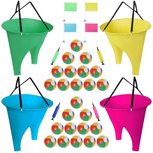 yofit 24Pcs Granny Pants Yard Game Funny Field Day Outdoor Games for Adults Kids and Family Gaint Pant Set for Brithday Party Tossing Games Activities for Groups