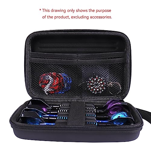 CyeeLife - Dart Case for 6 Darts Soft Darts and Steel Darts, Dart Case Carry Bag Accessories