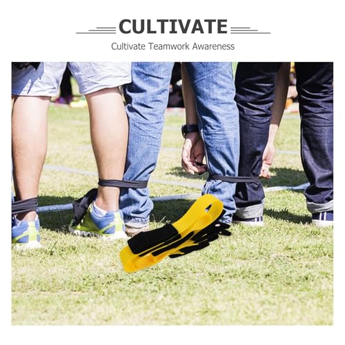 BESPORTBLE 2pcs Legged Race Bands for Team Building and Relay Races Outdoor for Boys and Girls and Adults Interactive Fun for Field Day and Backyard Parties