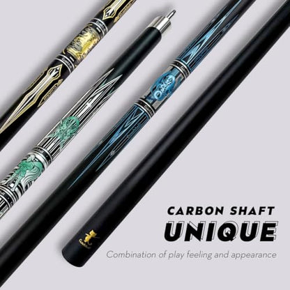CueMall 58" 2-Piece Billiard Pool Cue Sticks,12.5mm Fiberglass Graphite Composite Billiard Cue Sticks,19oz Pool Sticks Tacos de billar for Adults Men/Women, House or Commercial/Bar Use - color: CueMall-B