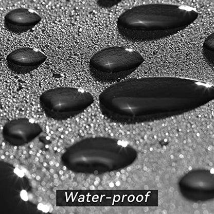 Heavy Duty Leatherette Billiard Pool Table Cover, Waterproof & Tearproof Cover for Pool Table 7/8/9FT (Black Charcoal/Matte, 8FT-(100"LX 56"WX 8“H)) - color: Black Charcoal/Matte, size: 8FT-(100"LX 56"WX 8“H)
