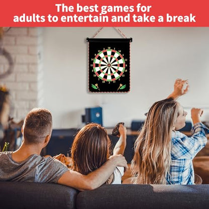 Magnetic Dart Board Games for Kids with 12 Darts Outdoor Toys for Boys Age 8-13 Cool Stuff Gifts Ideas for Teenage Boy Girls Age 8 9 10 11 12 13 14 15 16 Game Room Decor