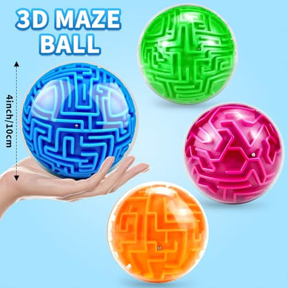 YongnKids Amaze 3D Memory Sequential Maze Ball Puzzle Toy Gifts for Kids Adults - Challenges Game Lover Tiny Balls Brain Teasers Game (Blue) - color: Blue