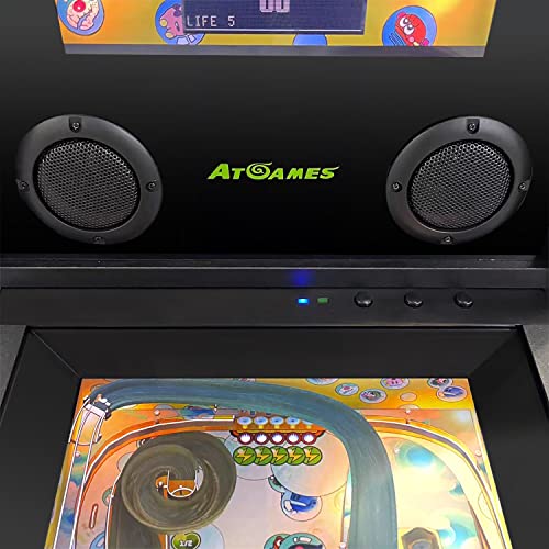Legends Pinball Micro, Arcade Machine Console, Classic Retro Video Games, 50 Built in Licensed Pinball Games, Space Invaders, Bubble Bobble,Time Machine, WiFi, HDMI, Bluetooth