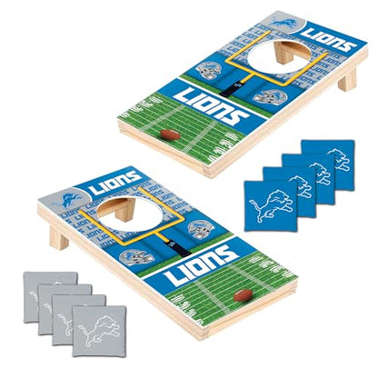 MasterPieces Officially Licensed NFL Tabletop Cornhole for Adults - style: Detroit Lions