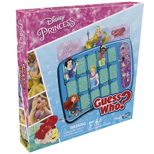 Hasbro Gaming Guess Who? Disney Princess Edition Kids Board Game, Fun Game for Families and Kids Ages 5 and Up, Easter Gifts for Boys and Girls, Preschool Games (Amazon Exclusive)