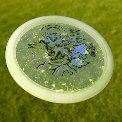 Yikun PDGA Disc Golf Fairway Driver|Pro Worlds 2025 Limited Edition|170-176g Perfect for Outdoor Games and Competition - color: yellow