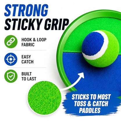 TEILLNET Replacement Balls for Toss and Catch Ball Set 4 Pack