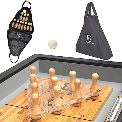 CROWN ME Shuffleboard Bowling Pin Set - style: Acrylic