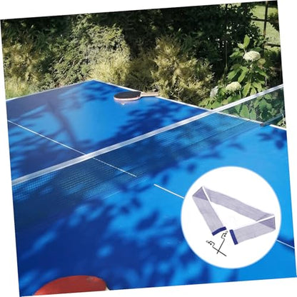 Portable Table Tennis Net with Iron Bracket and Polyester Mesh for Indoor Outdoor Use Quick Assembly Pingpong Net for Training and Competitive Play Suitable for Adults