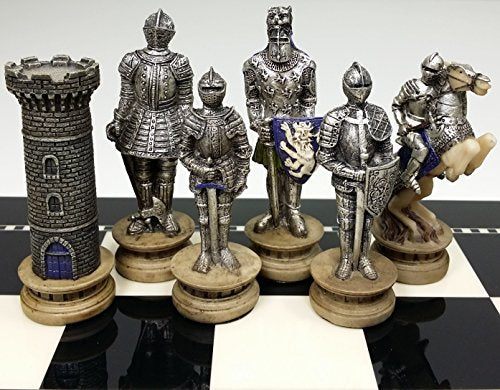 32 Piece Themed Set of Chess Men Pieces - NO Board (Armored Knights)