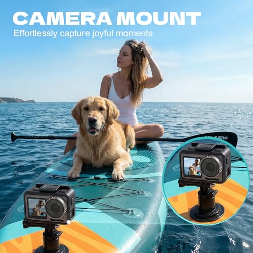 SOLAVERO 10'6" Inflatable Paddle Board for Adults, Stand Up Paddle Board with Premium SUP Accessories,Anti-Slip EVA Deck for Youth & Adults of All Skill Levels - color: Pet Paradise