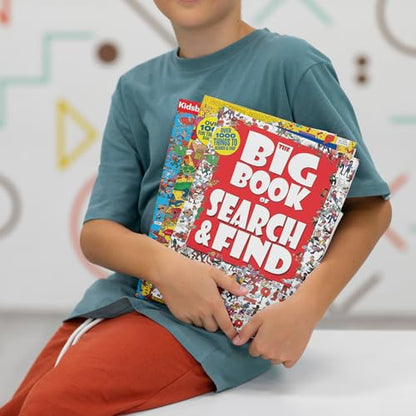The Big Book of Search & Find – Hidden Object Picture Puzzle Book for Kids | Seek and Find Activity Book for Boys & Girls | Fun Brain-Boosting Game for Travel, Screen-Free Fun & Relaxation