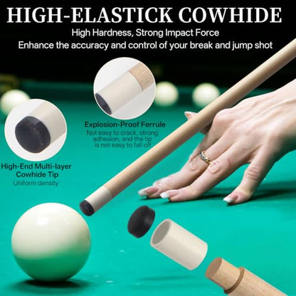 Kmise Pool Stick Set of 4, 58" Canadian Maple Pool Cue Sticks for Adults, 18 19 20 21oz Professional Billiards Pool Cue for Bar House Pool Table Sports - color: 5 set (18-21oz)