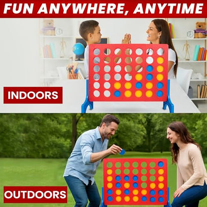Bolaball 4 in a Row & Large Checkers 13 inch Games Combo