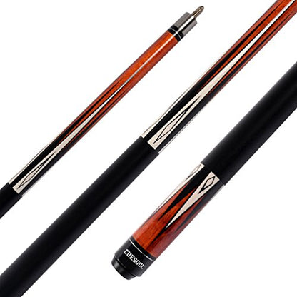 CUESOUL 19oz Pool Cue Sticks with Hard Pool Cue Case - color: E205-E103