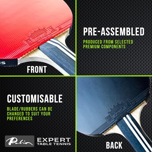 Palio Legend 3.0 Table Tennis Racket & Case | ITTF-Approved Advanced Ping Pong Paddle | Maximum Power, Speed & Spin - style: Set of 2 Rackets