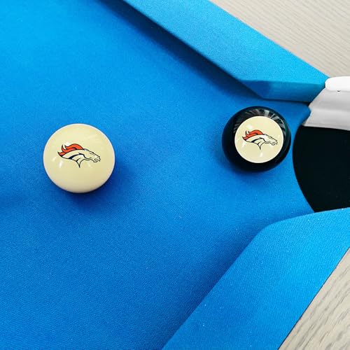 Imperial NFL Logo Cue Ball & 8 Ball Combo Set - color: Denver Broncos, White