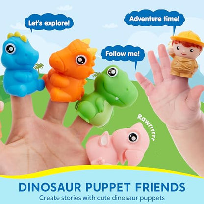 Play-Act Learning Toy for Toddlers 1 2 3 Years Old, Counting, Matching & Sorting Montessori Learning Dinosaur Train Including 9 Dinosaurs, Birthday Gift for Baby Boys Girls - style: Dinosaur Number Train