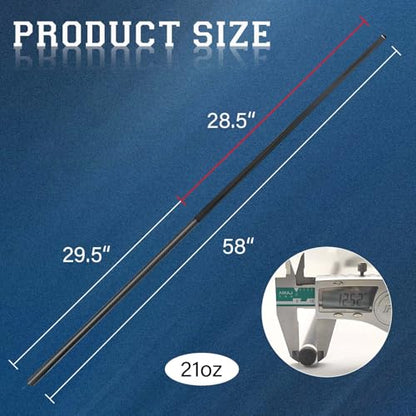 Carbon Fiber Pool Cue Stick Low Deflection Shaft Professional Billiard Cue Stick with Hard Case and Accessories,12.5mm Tip, 58",20OZ 21OZ