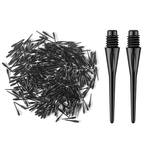 2BA Thread Soft Dart Tips, 300 Pack Plastic Dart Points Replacement, Premium Dart Accessories
