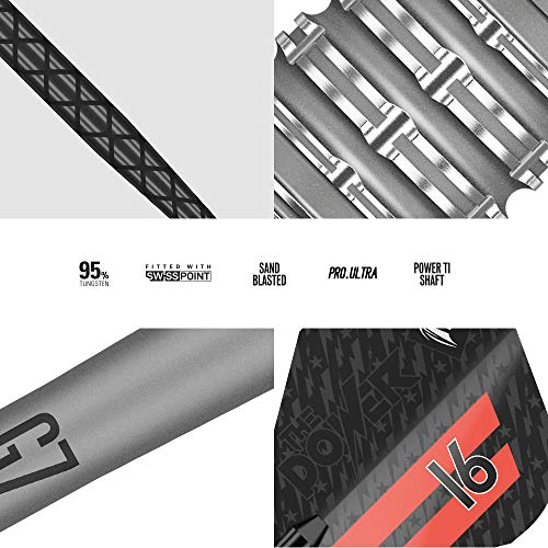 Target Darts Phil Taylor Power 9-Five Gen 7 95% Tungsten Swiss Point Steel Tip Darts Set - size: 26G