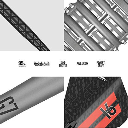Target Darts Phil Taylor Power 9-Five Gen 7 95% Tungsten Swiss Point Steel Tip Darts Set - size: 26G