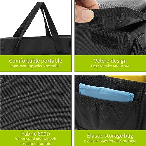 Disc Golf Storage Bag Durable Large Capacity with Dividers and Multi Side Pockets, Black - style: 24 X 15 X 10 Inch