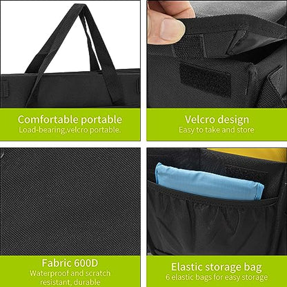 Disc Golf Storage Bag Durable Large Capacity with Dividers and Multi Side Pockets, Black - style: 24 X 15 X 10 Inch