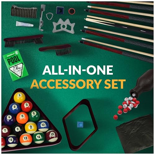 Hathaway Deluxe Billiards Accessory Kit - color: Mahogany Finish