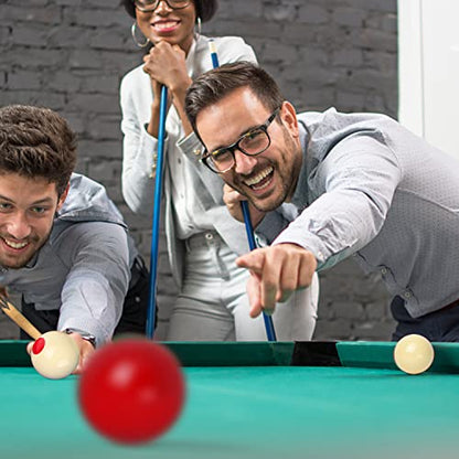 GSE Games & Sports Expert 2-1/8" Regulation Size Bumper Pool Balls, Standard Set of 10 Billiard Ball Set, Bumper Pool Table Accessories