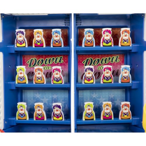 Merchant Ambassador Retro Arcade Electronic: Down The Clown - Tabletop Game, Sound Effects, Electronic Scoreboard, 2 Players, Ages 6+