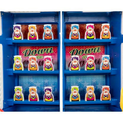 Merchant Ambassador Retro Arcade Electronic: Down The Clown - Tabletop Game, Sound Effects, Electronic Scoreboard, 2 Players, Ages 6+