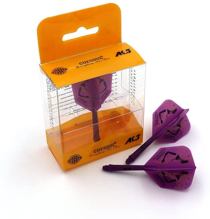 CUESOUL ROST Integrated Dart Flight and Shafts Meduim/Small/Large - color: Purple Beauty, size: Size S-21mm