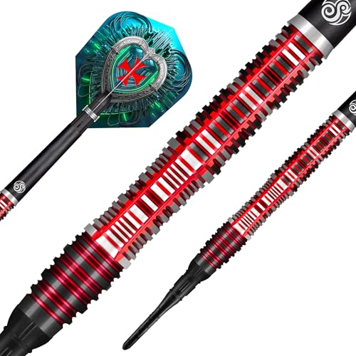 Future Knights Dreadheart Soft Tip Dart Set | 90% Tungsten Professional Darts for Electronic Dartboard | for All Skill Levels | Soft Tips for Electronic Boards | Made in New Zealand