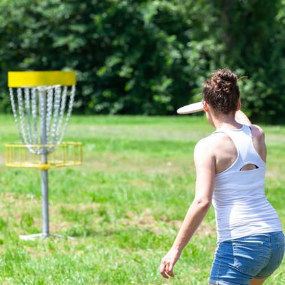 PATIKIL Flying Disc Plastic Flying Disk Flyer for Outdoor Sports Training Playing Lawn Game - color: White/Green