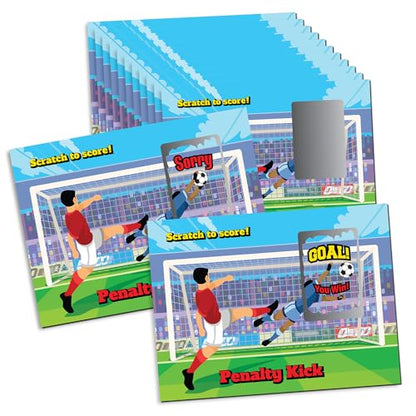 My Scratch Offs Soccer Penalty Kick Scratch Off Game Cards 26 Pack - 2 Winning and 24 Sorry - style: Soccer Penalty Kick
