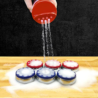 Shuffleboard Sand Wax,High Speed Shuffleboard Powder Set,2 Cans Shuffleboard Salt Set with Mini Brush - style: 350G*2cans