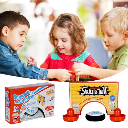 Hockey Pucks, Hockey Hover Puck, Electric Sliding Airs Hockeys Table Game with 2 Pucks & Pushers, Portable Lightweight Airs Hockeys Hover Puck Set Tabletop Board Game, for Kids Adults