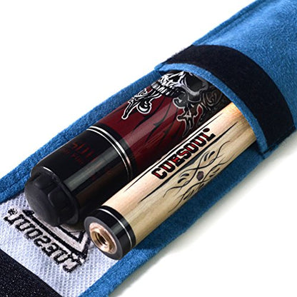 CUESOUL 58 inch 1/2 Maple Pool Cue Stick Kit-Rockin Series - color: G408, size: 21oz
