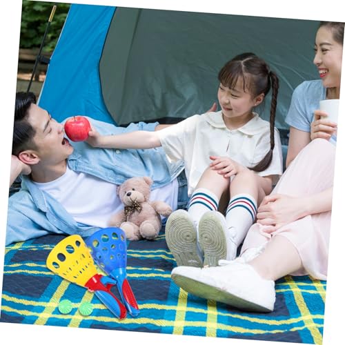 Outanaya 2Sets Toss and Catch Ball Game Set Outdoor Garden Activity Supplies for Fun Backyard Games for Ages Great for Hand Eye Coordination and Active Play
